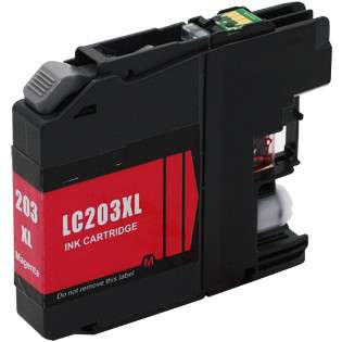Compatible inkjet cartridge for Brother LC203M - high capacity yield magenta, 550 pages