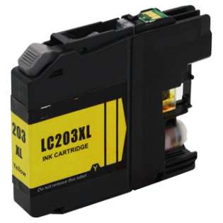 Compatible inkjet cartridge for Brother LC203Y - high capacity yield yellow, 550 pages