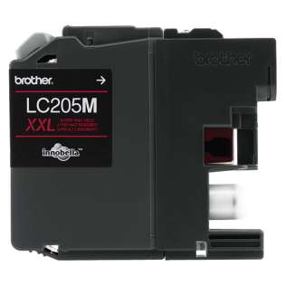Brother LC205M original ink cartridge, super high capacity yield, magenta, 1200 pages