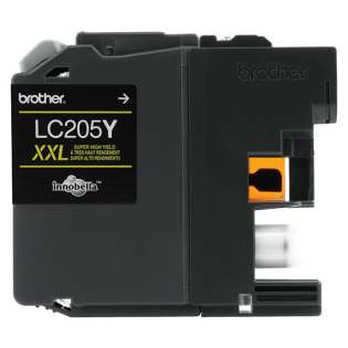 Brother LC205Y original ink cartridge, super high capacity yield, yellow, 1200 pages