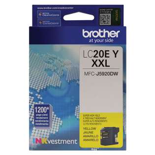 Original Brother LC20EY inkjet cartridge - super high capacity yield yellow