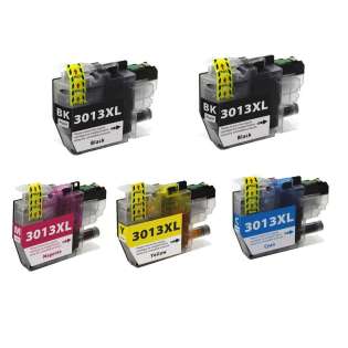 Compatible inkjet cartridges Multipack for Brother LC3013 - 5 pack