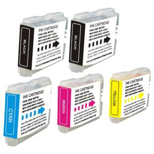 Compatible Brother LC51 ink cartridges (contains 5 cartridges)