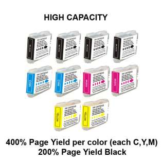 Compatible Brother LC51 ink cartridges (contains 10 cartridges)
