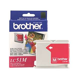 Brother LC51M original ink cartridge, magenta