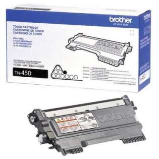 Brother TN450 Genuine Original (OEM) laser toner cartridge, 2600 pages, high capacity yield, black