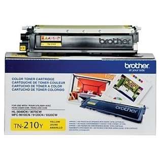 Brother TN210Y Genuine Original (OEM) laser toner cartridge, 1400 pages, yellow