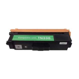 Compatible Brother TN336BK toner cartridge, 4000 pages, high capacity yield, black