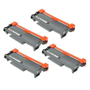 Compatible Brother TN660 toner cartridges, high capacity yield (pack of 4)