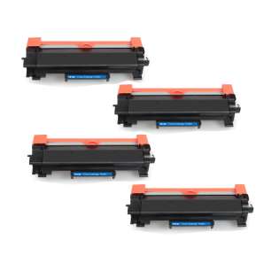 Compatible Brother TN760 toner cartridges - high capacity black - Pack of 4