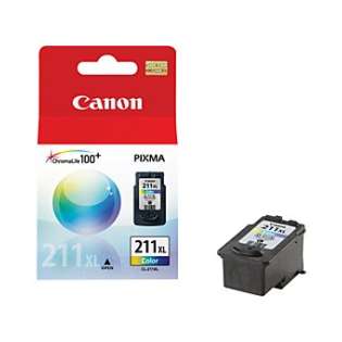 Canon CL-211XL Genuine Original (OEM) ink cartridge, high capacity yield, color