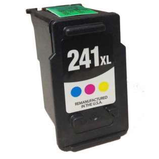 Remanufactured Canon CL-241XL ink cartridge, high capacity yield, color, 400 pages