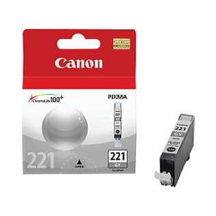 Canon CLI-221GY Genuine Original (OEM) ink cartridge, gray