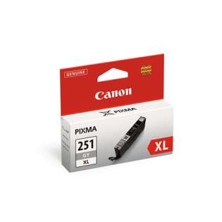 Canon CLI-251GY XL Genuine Original (OEM) ink cartridge, high capacity yield, gray, 780 pages