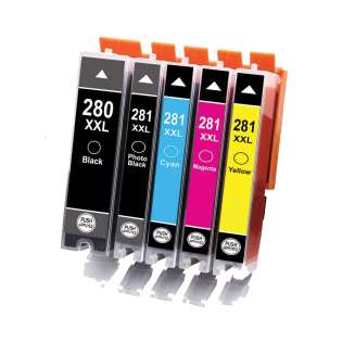 Compatible print ink cartridges Multipack for Canon CLI-281 XXL / PGI-280 XXL - 5 pack