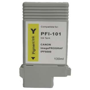 Compatible Canon PFI-101Y ink cartridge, yellow