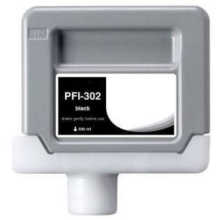 Compatible Canon PFI-302BK ink cartridge, pigment black