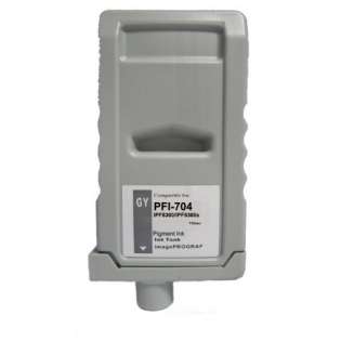 Compatible Canon PFI-704GY ink cartridge, pigment gray