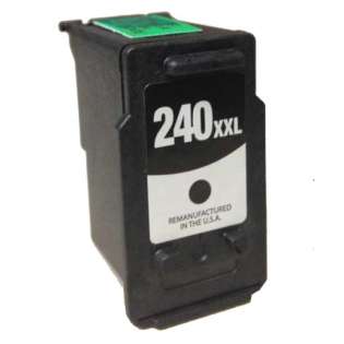 Remanufactured Canon PG-240XXL ink cartridge, high capacity yield, pigment black, 600 pages