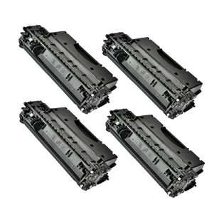 Compatible HP 05X, CE505X toner cartridges, high capacity yield (pack of 4)
