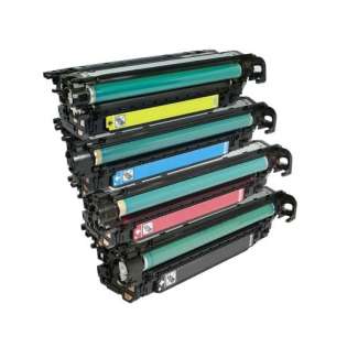Compatible HP 504X / 504A toner cartridges - Pack of 4