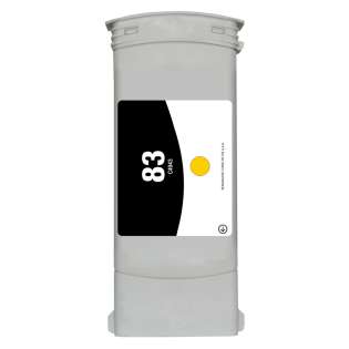 Remanufactured HP 83, C4943A ink cartridge, yellow