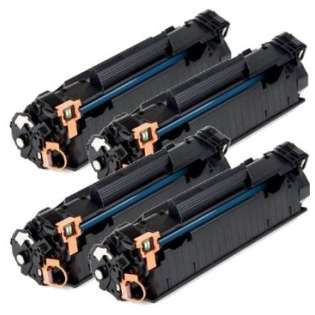 Compatible HP 85A, CE285A toner cartridges (pack of 4)